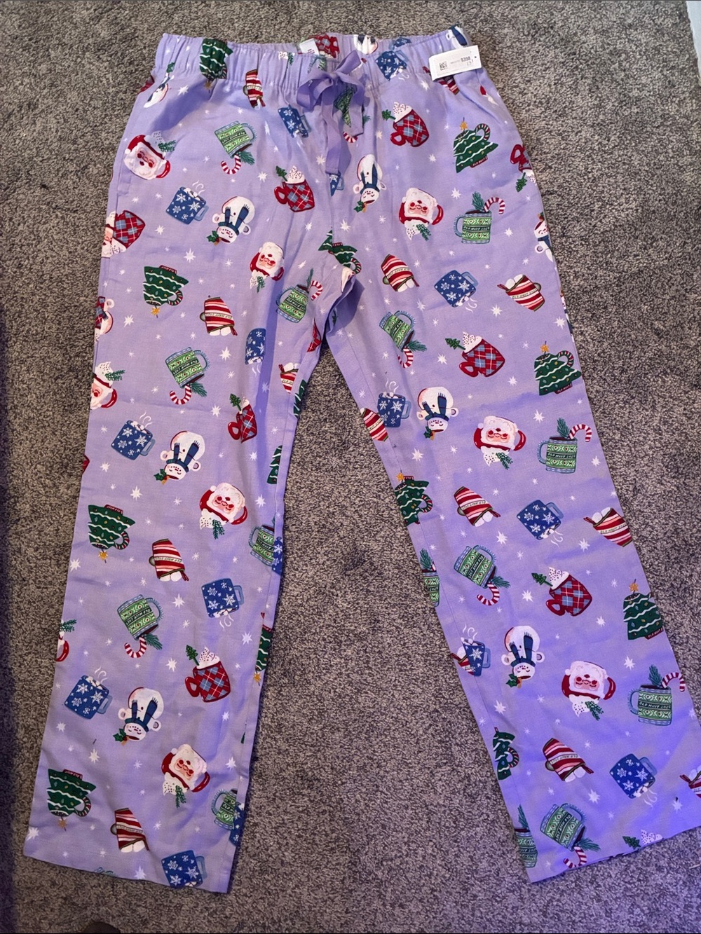 Family Old Navy Lavender Holiday Print Men's Pajama Bottoms